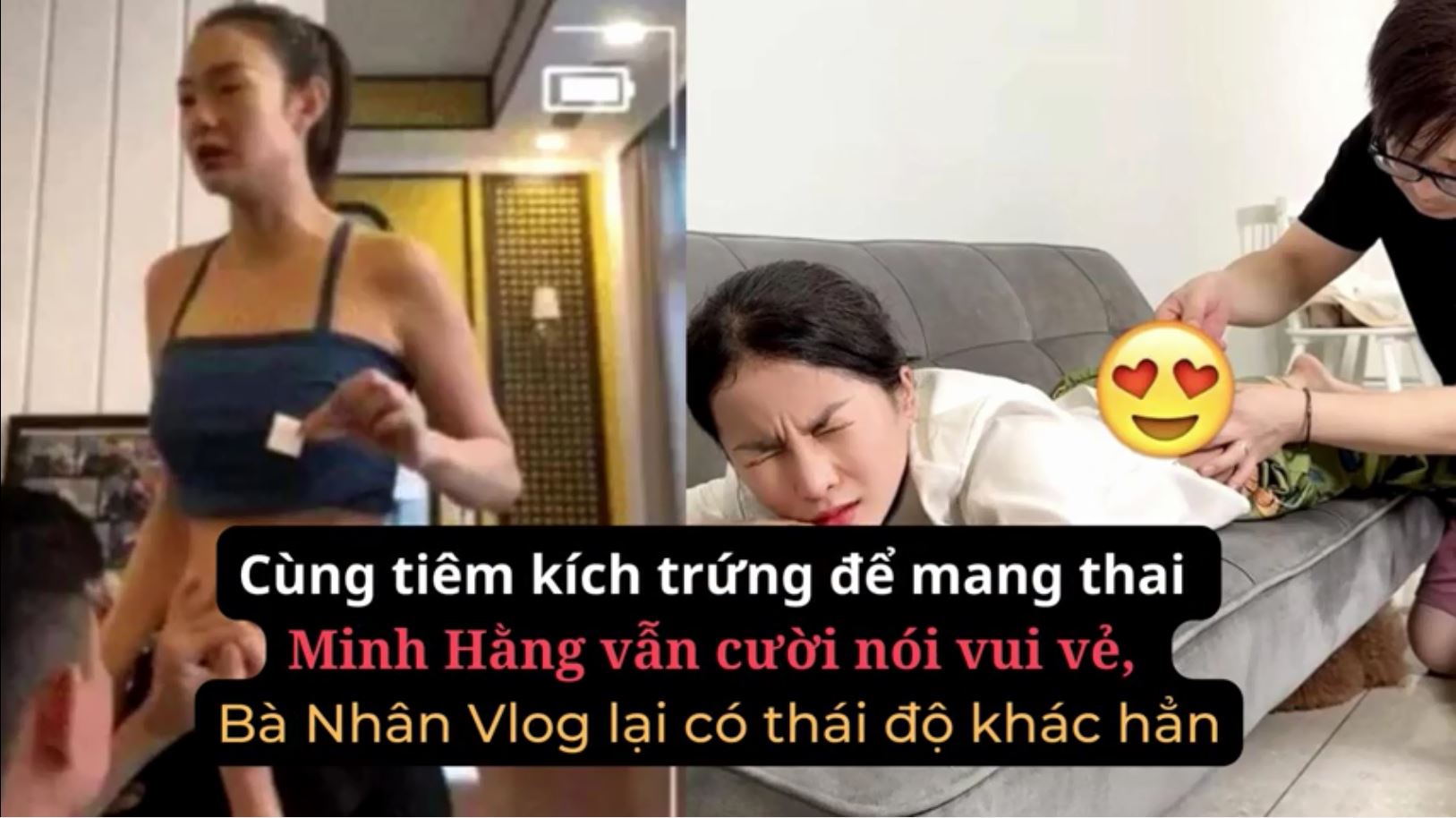Cùng tiêm kích trứng để mang thai Minh Hằng vẫn cười nói vui vẻ, Bà Nhân Vlog lại có thái độ khác hẳn