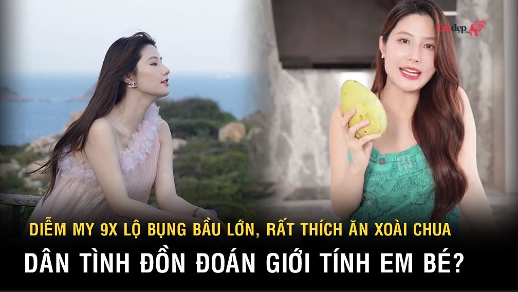 Diễm My 9X lộ bụng bầu lớn, rất thích ăn xoài chua