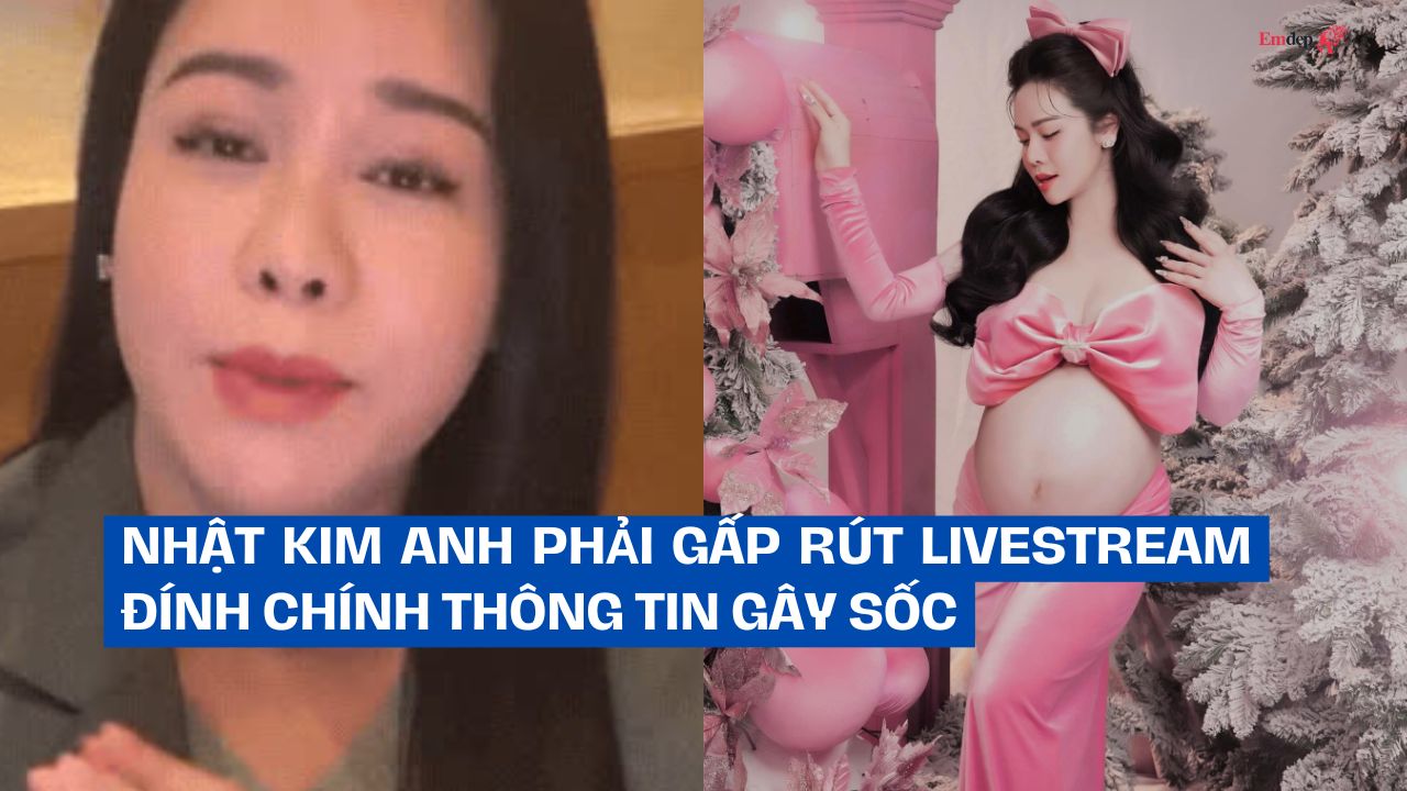 Cận kề sinh nở, Nhật Kim Anh phải gấp rút livestream đính chính thông tin gây sốc