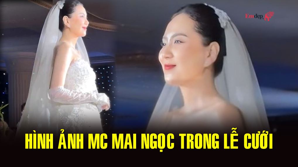 Hình ảnh MC Mai Ngọc trong lễ cưới