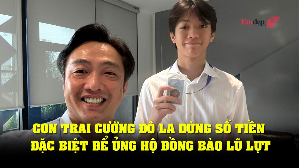 Con trai Cường Đô La dùng số tiền đặc biệt để ủng hộ đồng bào lũ lụt