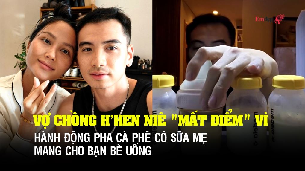 Vợ chồng HHen Niê mất điểm vì hành động pha cà phê có sữa mẹ mang cho bạn bè uống