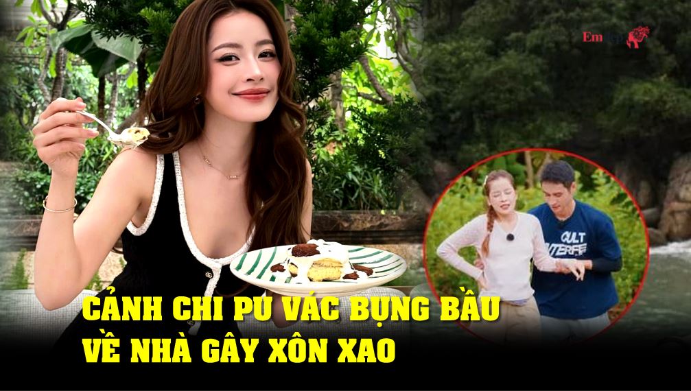 Cảnh Chi Pu vác bụng bầu về nhà gây xôn xao