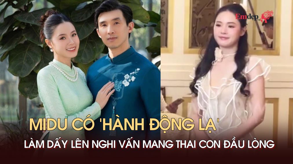 Midu có 'hành động lạ' làm dấy lên nghi vấn mang thai con đầu lòng