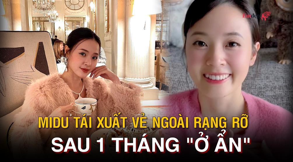 Midu tái xuất bất ngờ sau 1 tháng "ở ẩn", vẻ ngoài rạng rỡ hút hồn