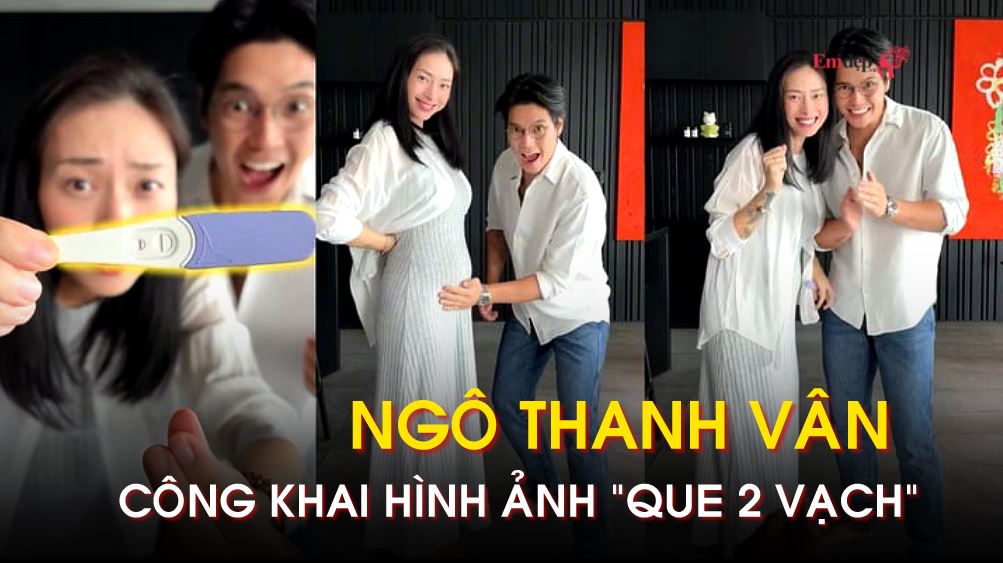 Ngô Thanh Vân vén áo khoe mang thai