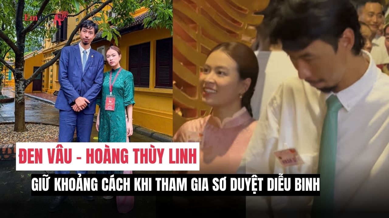 Đen Vâu - Hoàng Thùy Linh ngại ngùng giữ khoảng cách khi cùng nhau tham gia Sơ duyệt diễu binh