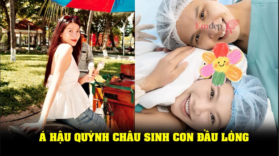 Á hậu Quỳnh Châu sinh con đầu lòng